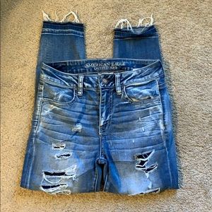 American Eagle High Rise Jegging Crop